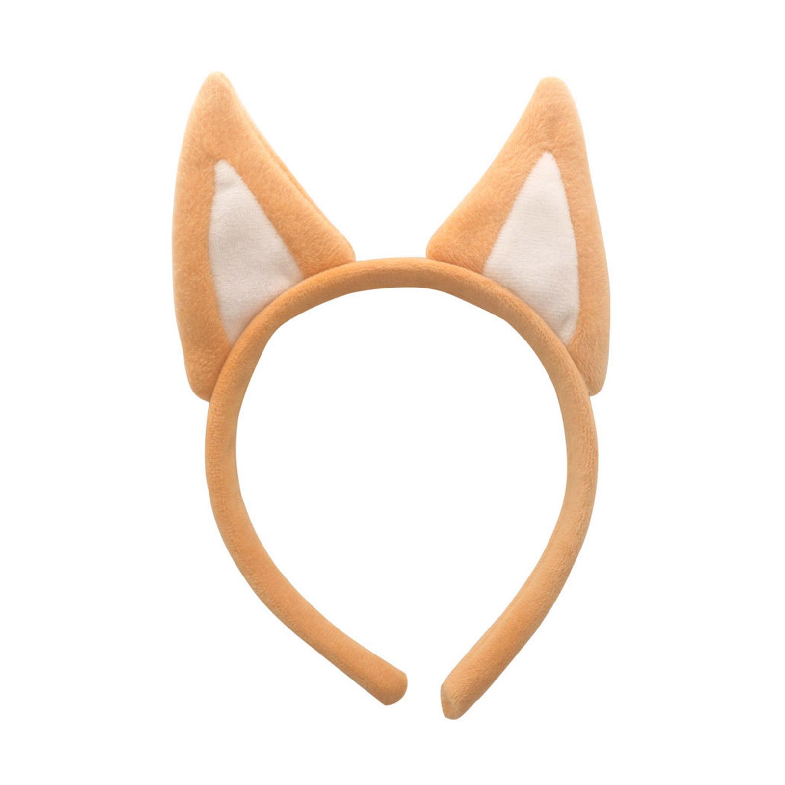 

Cosplay Animes Character Headband Dog Ear Shape Hair Hoop Plush Headpiece Easter Party Cosplay Costume Prop Unisex 2