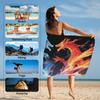 Drachenmuster Strandtuch für Familie, Freunde, Geschenke Schnelltrocknend Sandfrei Für Bad, Yoga, Tourismus, Strand, Camping, Schwimmen, Fitnessstudio