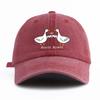 Neue Kritik-Bedruckte Gewaschene Baumwoll-Baseballkappe Mit Einem Einfachen Retro-Stil Lässig Und Weich Verstellbare Papa-Mütze
