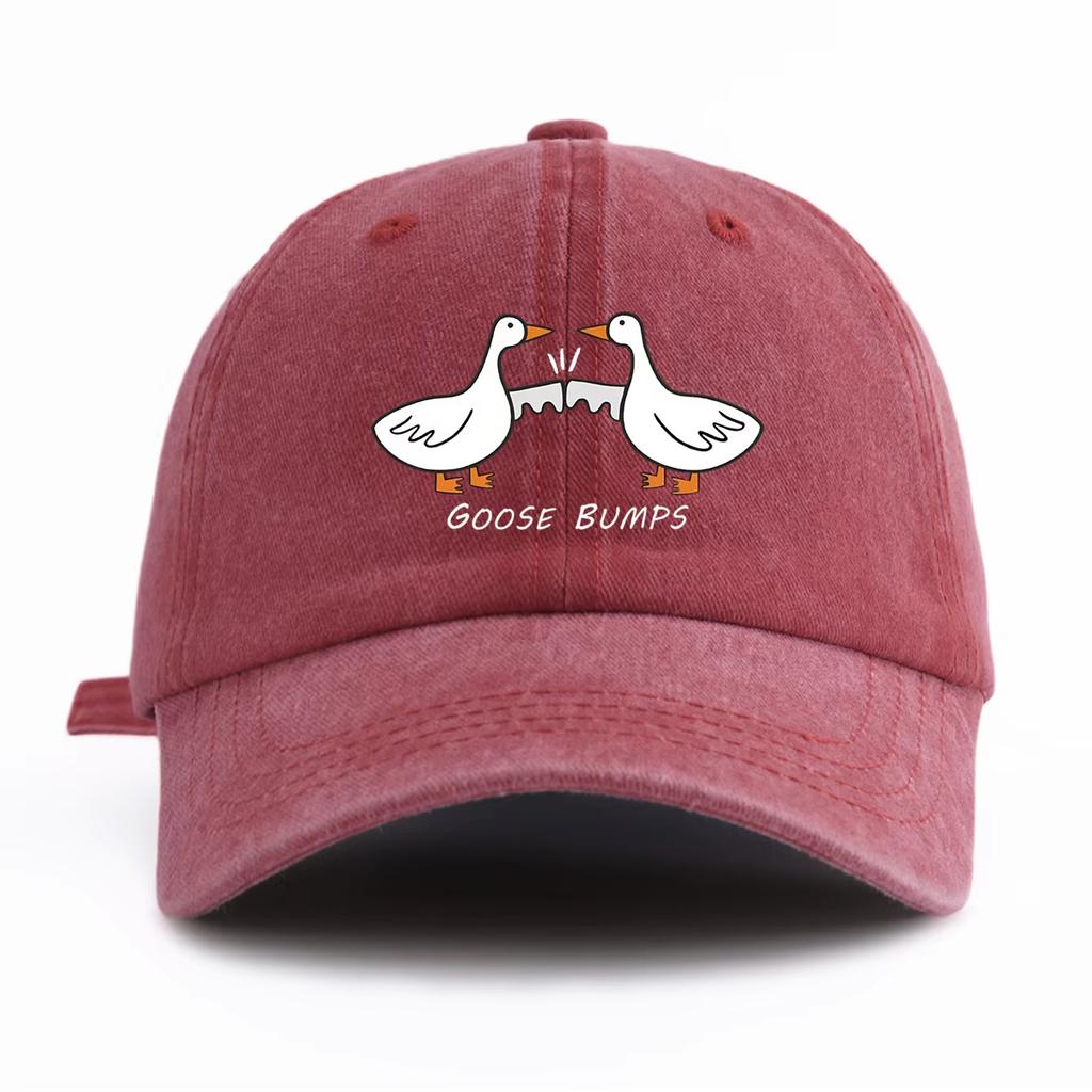 Neue Kritik-Bedruckte Gewaschene Baumwoll-Baseballkappe Mit Einem Einfachen Retro-Stil Lässig Und Weich Verstellbare Papa-Mütze