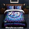 Neon Theme Custom Text Or Name 3Pcs Bedding Set,1 Flat Sheet & 2 Pillowcases Personalized Home Bedding