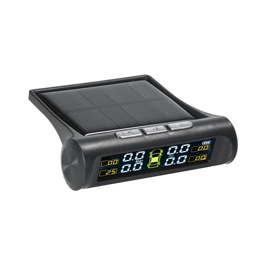 Solar Wireless Car Tire Pressure Monitoring System with 4 External Sensors