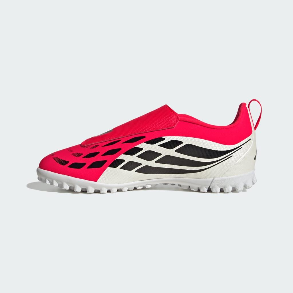 adidas PREDATOR CLUB Hook-and-Loop Fold-Over Tongue Turf Football Kids KI8866 Kids' Performance Sports Shoes Lucid Red / Core Black / Cloud White