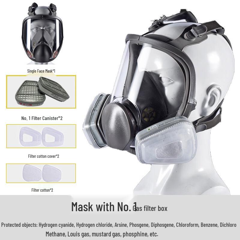 Brangdy Full-Face Silicone Respirator Mask Standard