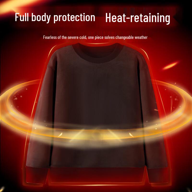 Jeanswest Men's Fleece-Lined Crew Neck Hoodie