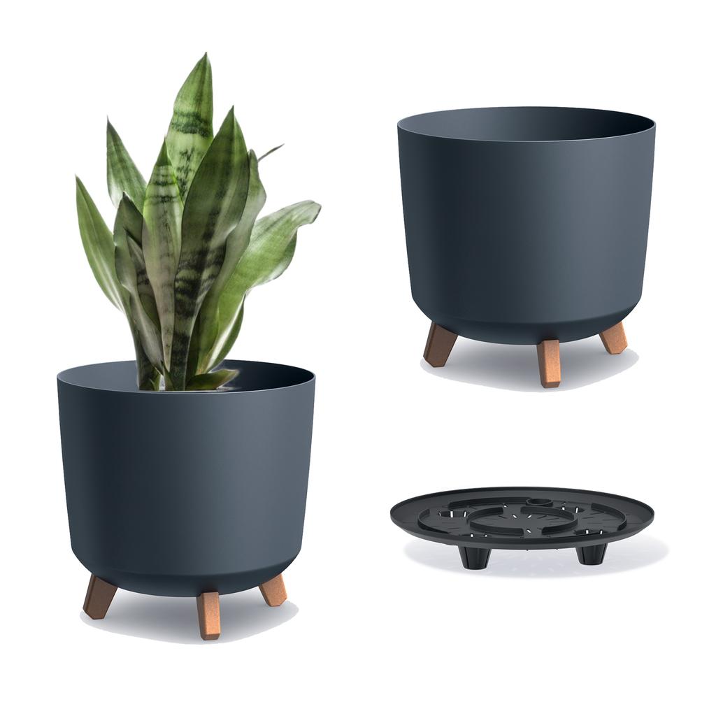 GRACIA TUBUS DGTL300L flowerpot on legs | Anthracite