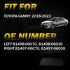 Rear Left Right Combination Lamp Cover Trim For Toyota Camry 2018- Black EXV
