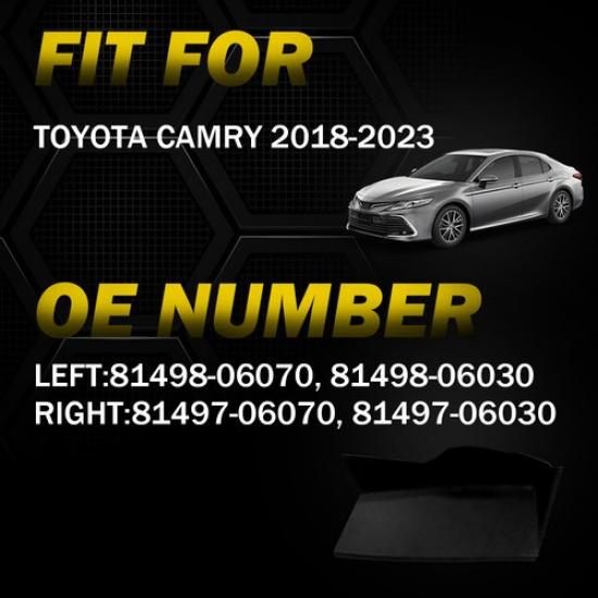 Rear Left Right Combination Lamp Cover Trim For Toyota Camry 2018- Black EXV