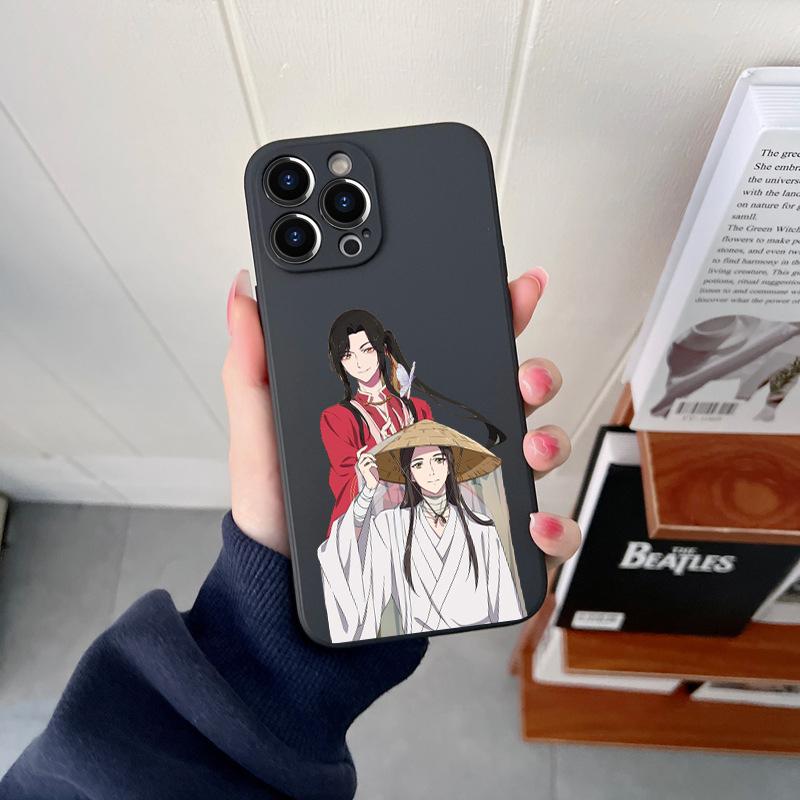 Heaven Official's Blessing Original Square Liquid Silicone Phone Case For iPhone 14 11 12 13 Pro Max X XS XR 7 8 Plus DIY Cover