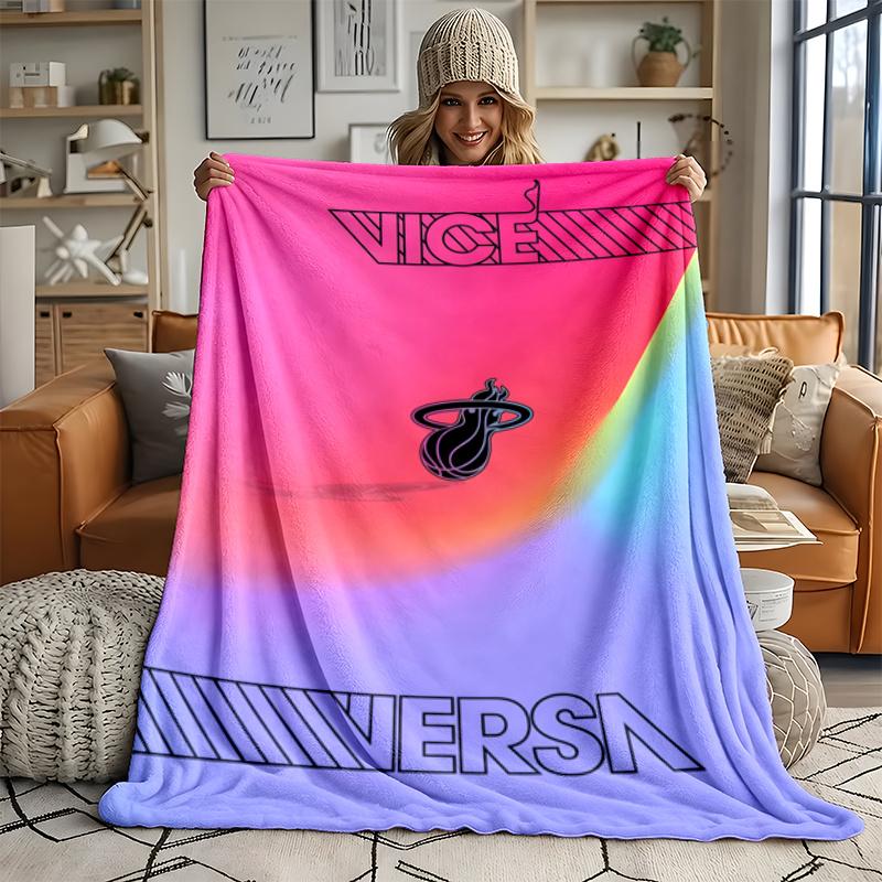 Miami Heat Ultra Soft Flannel Throw Blanket Warm Cozy Blanket for Bed Couch or outdoor best gift