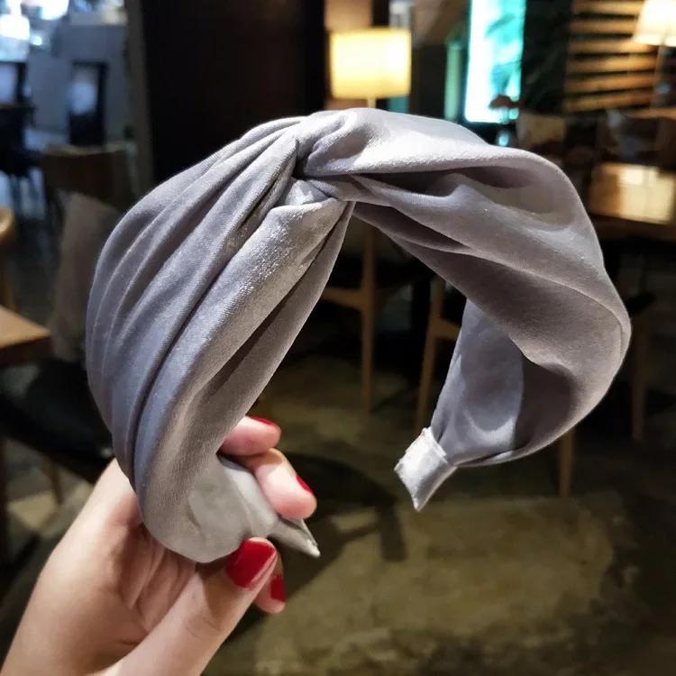 1 Pcs New Women's Headband Twist Hairband Sweet Knotted Cross Tie Cloth Headwrap Hair Band Hair Hoop Head Band
