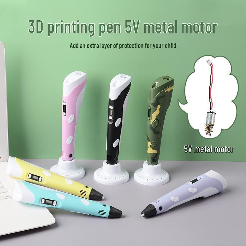 Wireless 3D Printing Pen with Screen Display - Low Temperature, Safe for Kids, Perfect for Hand Painting and Creative Gifts