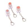 Creative Pink Cat Claw Keycap Mechanical Keyboard Keychain Led Keyboard Keyring Cute Girly Bag Pendant Relief Stress Toys