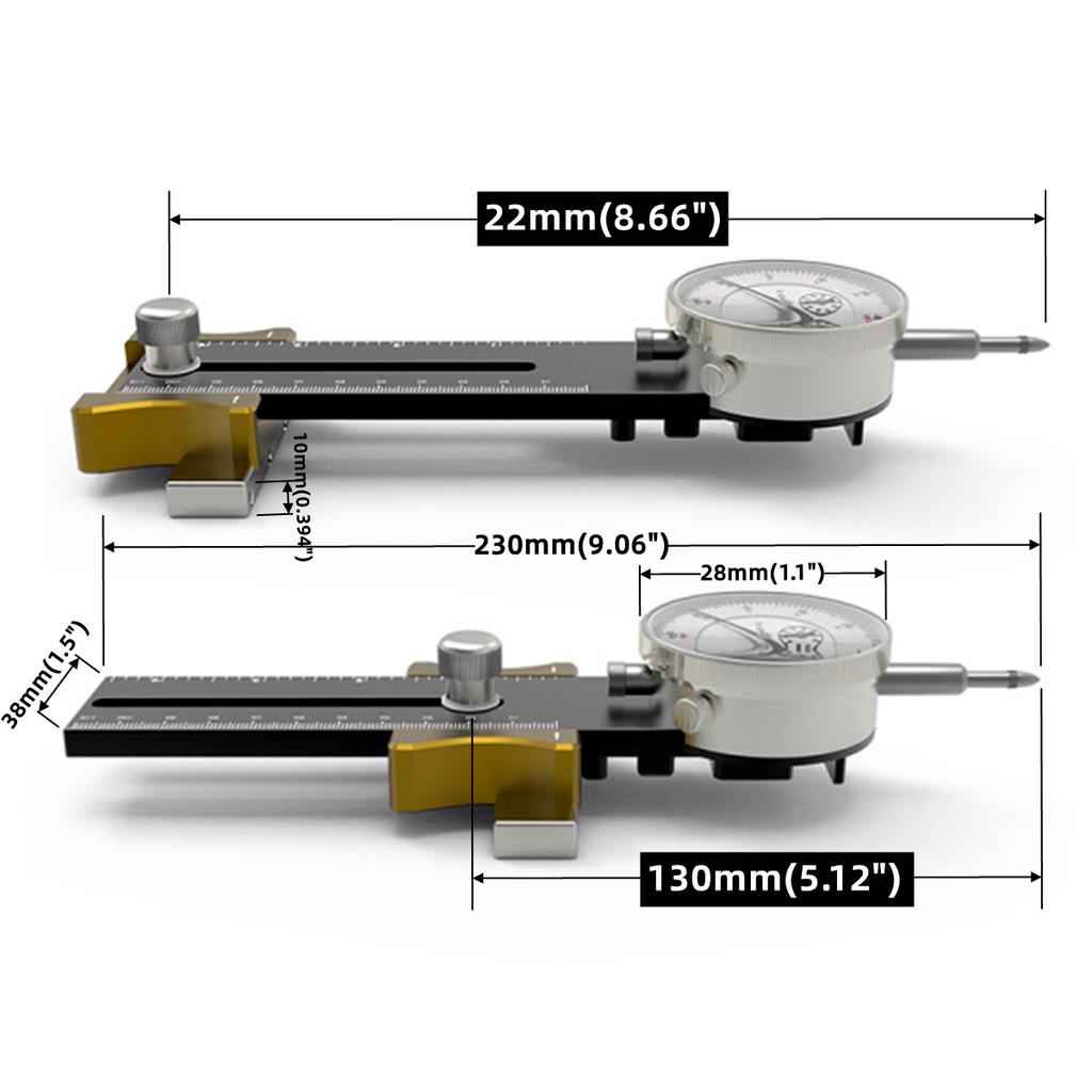 Table Saw Dial Indicator Calibrator Saw Blade Parallelism Correction Woodworking Correction Tools  Adjustable Probe Accuracy