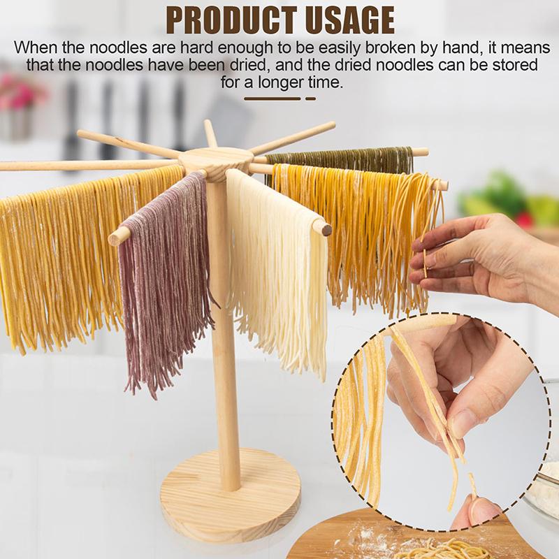 Pasta Drying Rack Wooden Spaghetti Dryer Stand Noodles Drying Holder Hanging Racks Cooking Pasta Tools Kitchen Gadgets