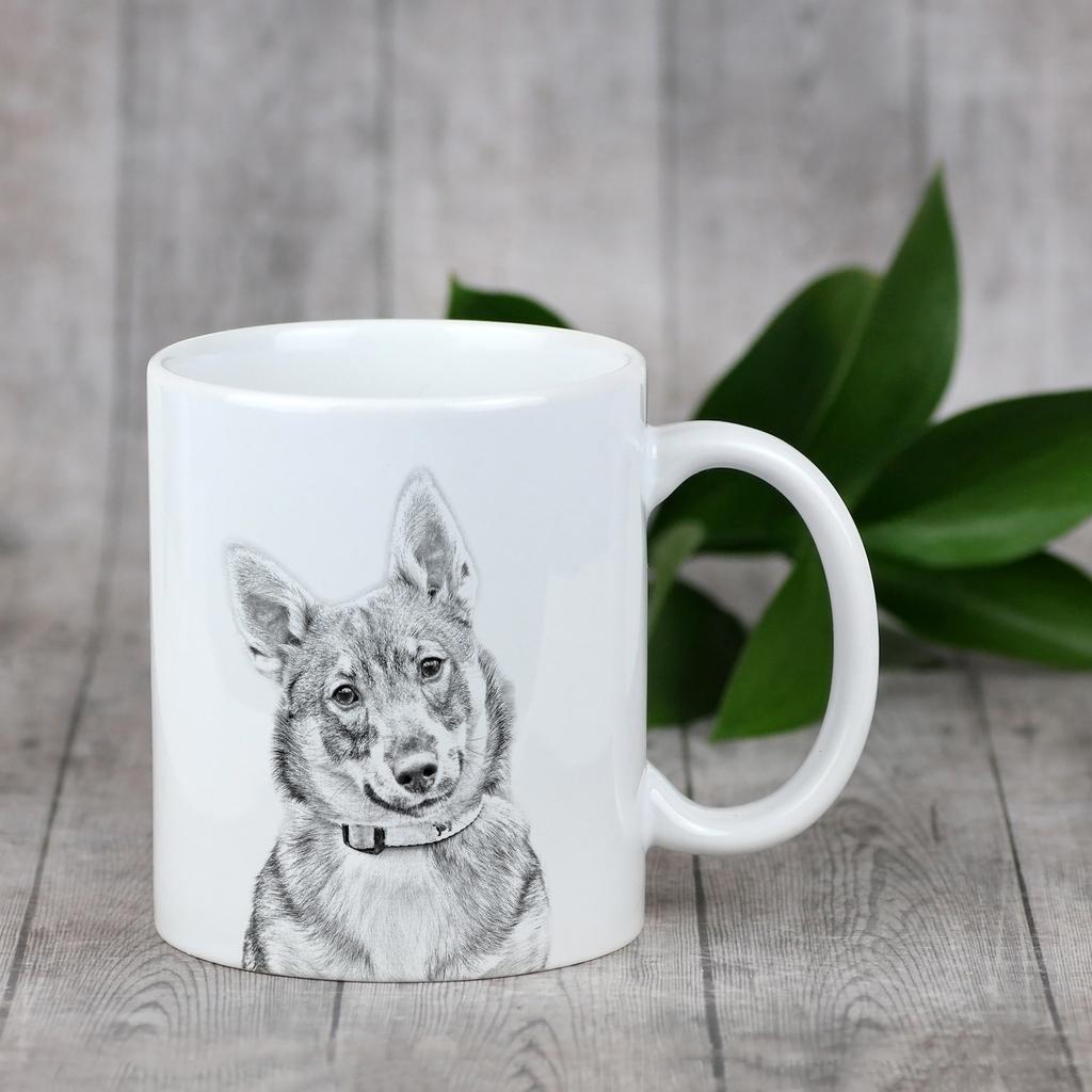 Swedish Vallhund, Swedish Cattle Dog - Cup with a Dog, Personalized Cup with a Print, a Classic Gift for Everyone from the Art-Dog Brand