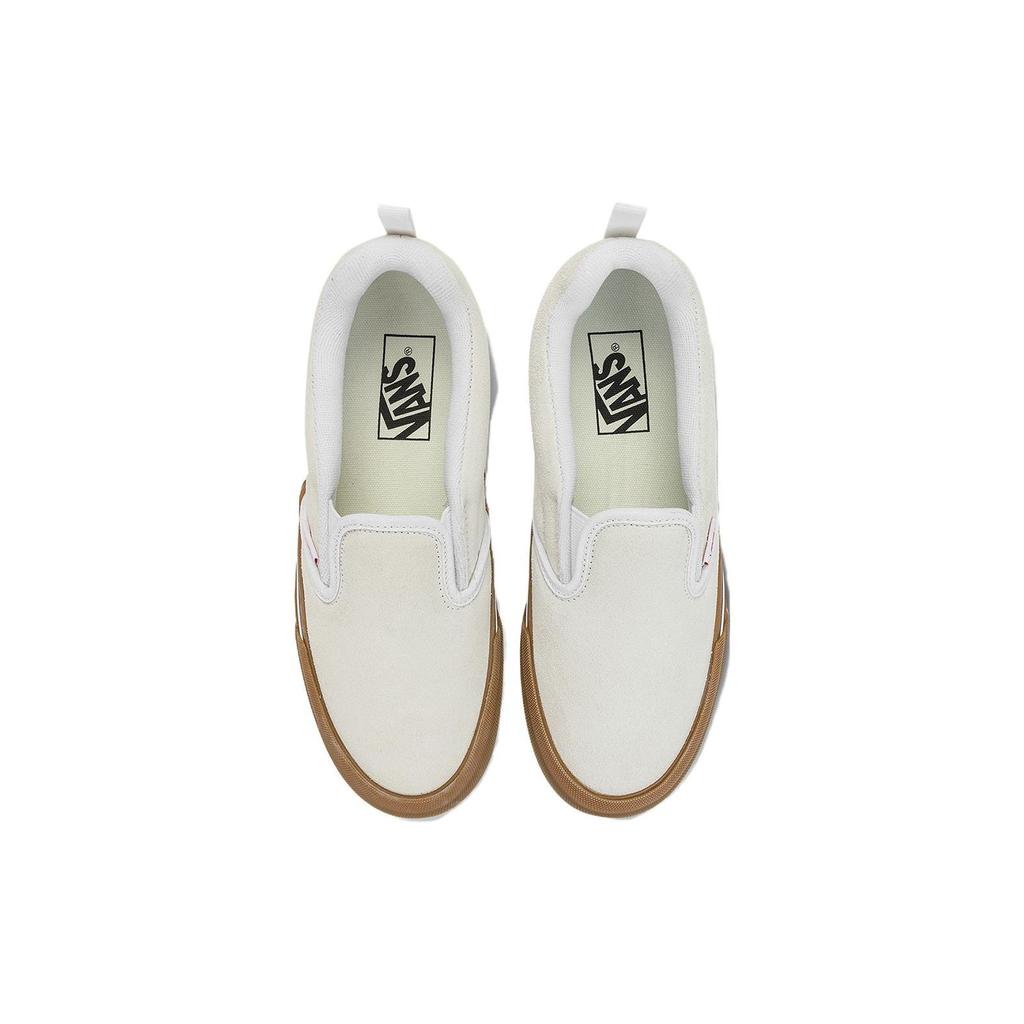 Vans Knu Slip-On Bílé s gumovou podrážkou Unisex Tenisky VN0009QDWHT