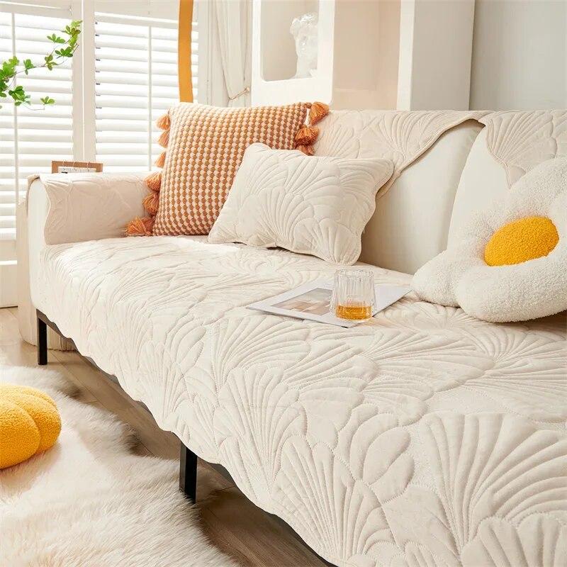 

Скандинавский однотонный чехол для дивана для гостиной, нескользящий толстый плюшевый диван-подушка, коврик, простой стиль, диваны, полотенце, домашний декор для дивана 70x70cm 1pc A