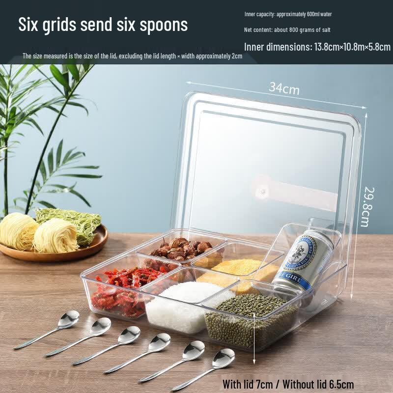 Acrylic Seasoning & Ingredient Storage Box
