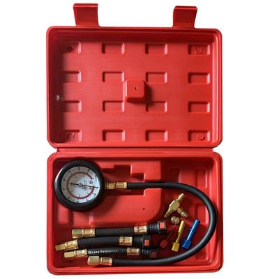 Fuel Pressure Tester Kit 0-100PSI 3-Size Adapters Fuel Pump Pressure Tester For Car Truck Motorcycle