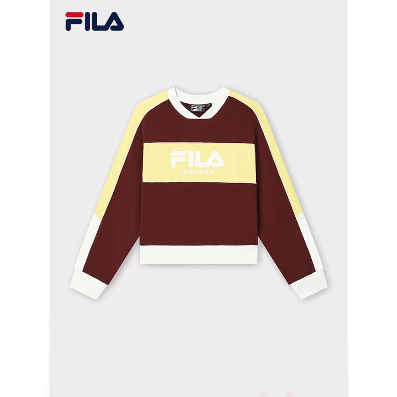 FILA Women s Colorblock V-Neck Knit Pullover M