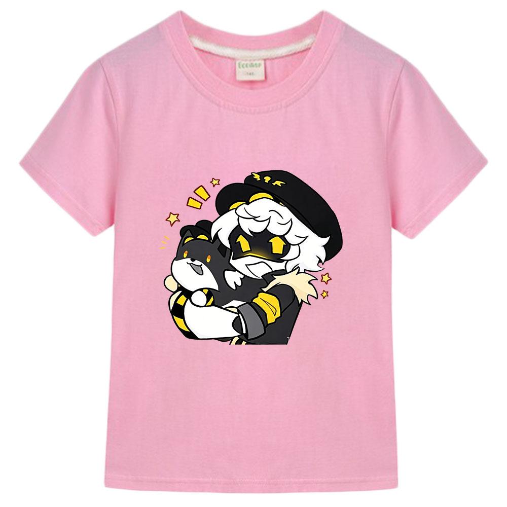 100% Baumwolle Spiel Mord Drohnen Kinder T-Shirt Cartoon Print Kinder T-Shirts Streetwear Jungen Mädchen Sommer Oberteile Rundhals Kurzarm