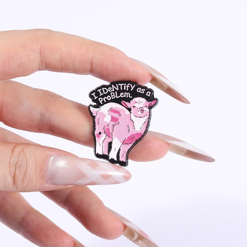 Whimsical Frog Wizard Enamel Pins Off To Commit Tom Foolery I Identify As A Problem Animal Brooches Lapel Badge Jewelry Gifts