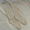 Solid Wool Cashmere Long Socks Casual Homewear Sleeping Socks  for Women & Men
