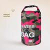 Camouflage Waterproof Barrel Bag for Rafting, Swimming, and Creek Crossing - Lightweight and Durable.
