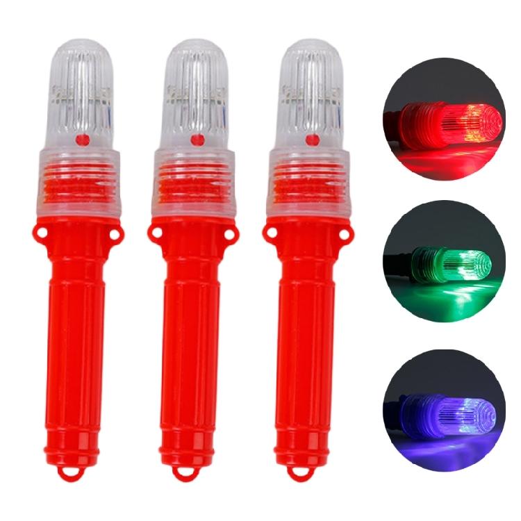 3pcs LED Fishing Lamp Marine Signal Light Positioning Flashing Light Fishing Net Warning Light