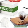50Pcs Disposable Hanging Thickened Coffee Filter Paper Bag Household Office Travel Portable Hand Drip Coffee Filter Screen