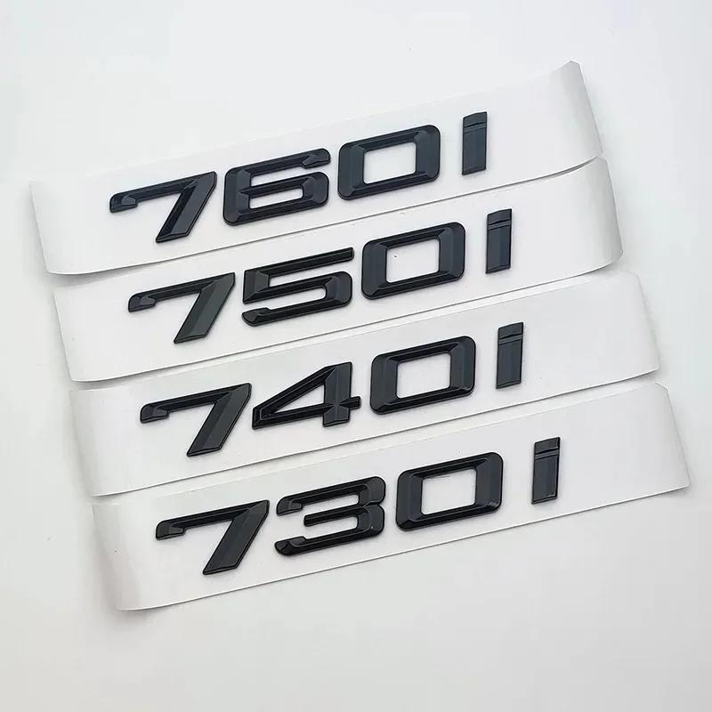 3D ABS Car Trunk 730d 730i 740i 750d 760d 745i 750i 760i Letters Logo Emblem Badge Sticker For BMW E38 E65 F01 F02 E66 G11 G12 Ad2