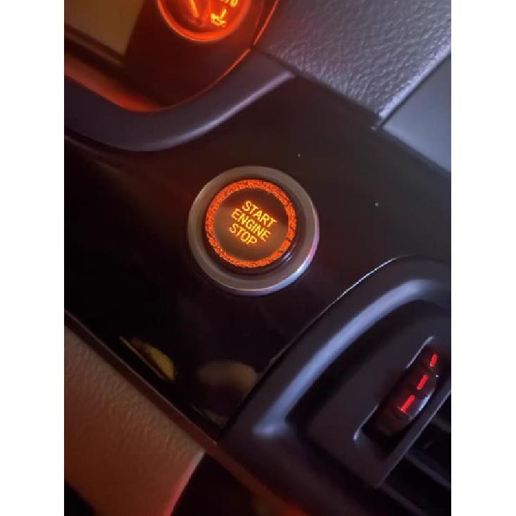 For BMW F10 F11 F07 F01 F02 Red Crystal Engine Start Stop Push Button Cover Trim