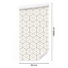 Geometric and hexagonal wallpaper for living room and bedroom 50x1000
