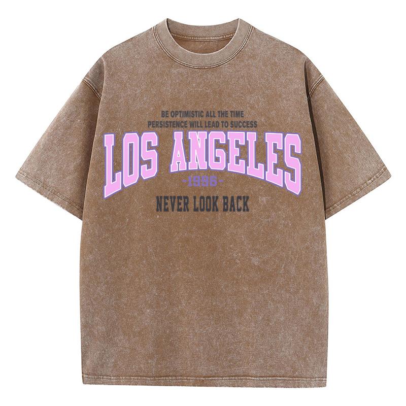 Womans Cotton Washed T-Shirts Fashion Loose O-Neck Short Sleeve Brooklyn New York Printing Tops Summer Street Female Clothes