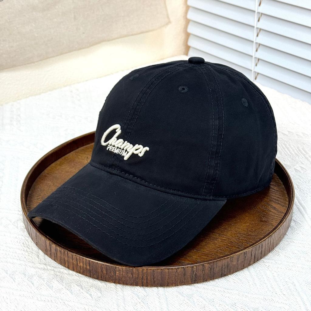 Fashion Hat early spring new big head circumference hat women's pure cotton cap couple versatile face small baseball cap men