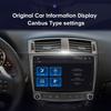 Hizpo 4G Intelligentes Autoradio 2Din Android 14 Autoradio für Lexus IS250 IS300 IS200 IS220 IS350 Multimedia Video Player Navigation GPS Haupteinheit