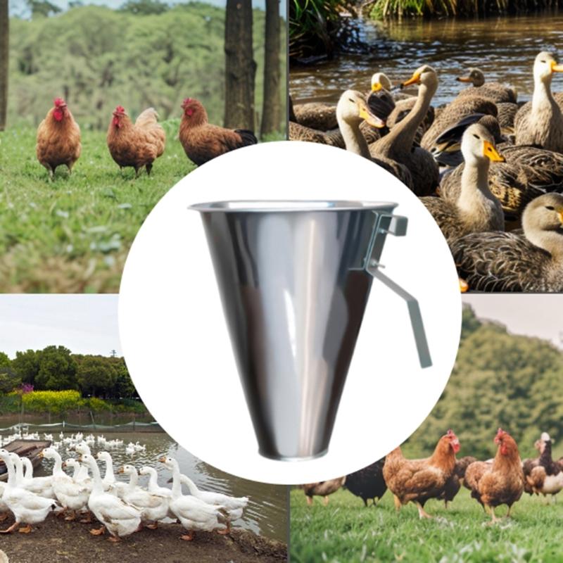 Cono Matador de Acero Galvanizado Cono Sujetador de Pollo para Sacrificio Seguro y Rápido Durante el Procesamiento de Aves de Corral