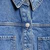 2025 Spring/Summer Women's Casual Denim Dress - Long-Sleeve, Single-Breasted, Lapel Design