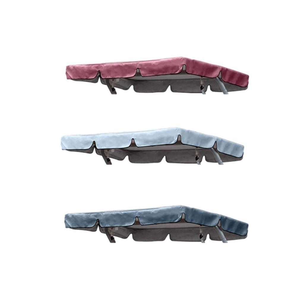 Outdoor Patio Swing Canopy Replacement,Hammock Top Cover All Weather Protection Sun Shade Sturdy Waterproof for Porch Balcony