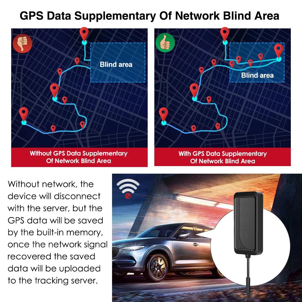 Jimi VG03 Mini Car GPS Tracker With Real-Time Tracking Remote Cut-off Multiple Alarms Motorcycle Vehicle Trackers Free APP Web