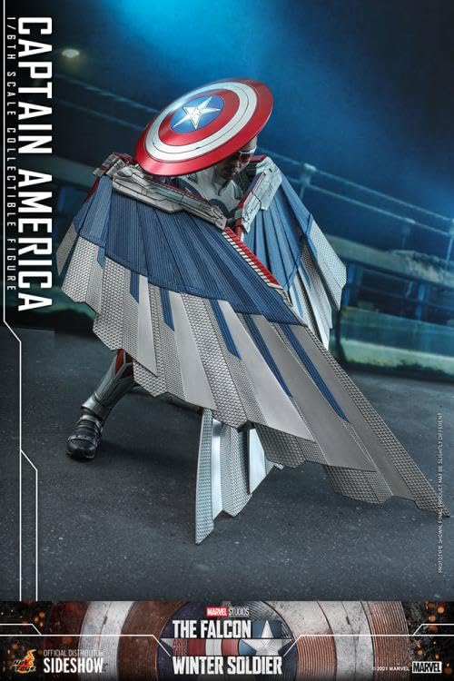 TV Masterpiece Falcon Winter Soldier Captain America Scale Figure Blue & 1/6