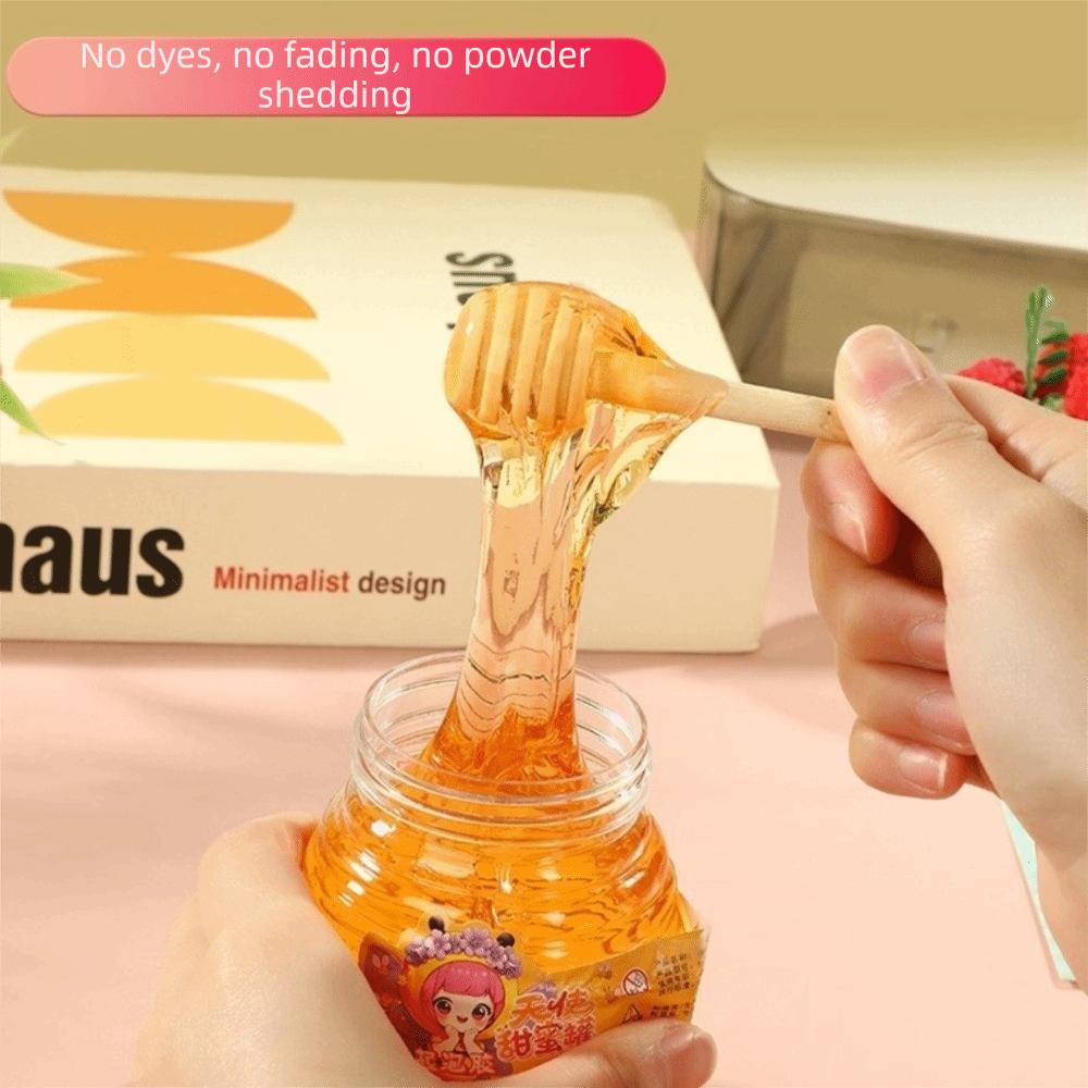 Fluffy Foam Honey Slime Toy Transparent Bouncing Mud Toy Perfect Reduce Pressure Toy  Teens