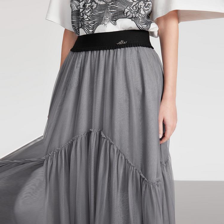 ELLE French Elegant Lace Loose Design Casual Skirt Women skirts ER51776