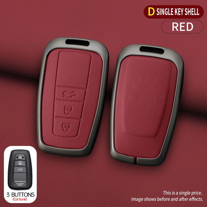 Car Key Case For Toyota Prius Camry Corolla C-Hr Chr Rav4 Prado Izoa Levin Avalon    Zinc Shell Cover