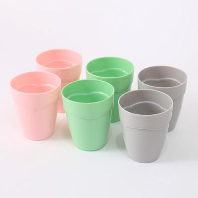 Set of 6 Small Multi-purpose Cups In Pastel Basic Shape (random Color)