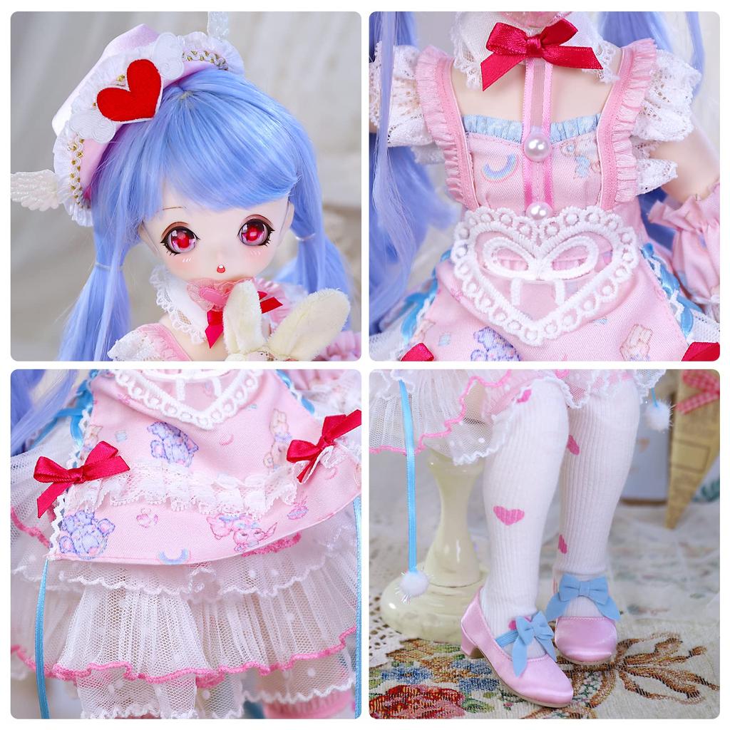 ICY Fortune Days Scale BJD Anime Movable Gift for Children Ages 8 and Up 1/4 Doll, Style, Painted, Figure, (Kawaii)