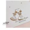 Korean Style Shell Fan Shape Earrings Fashion Simple Elegant Jewelry