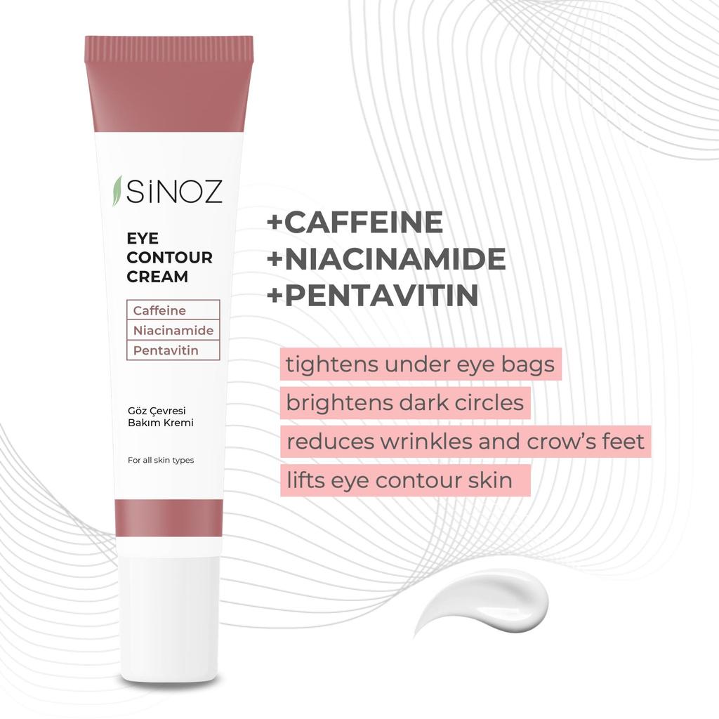 Sinoz Augenkonturpflegecreme – Straffend & Reduziert Augenringe 15ml