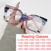 Luxury Oversized Square Reading Glasses Women Designer Colorful Big Frame Presbyopia Eyewear Anti Blue Light Pink Stripe